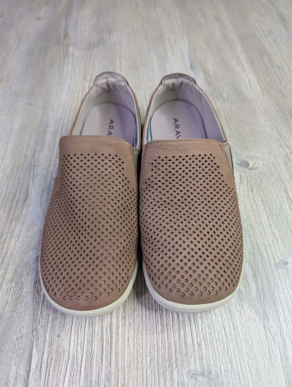Aravon Women's Lia Perforated Slip-On Sneaker